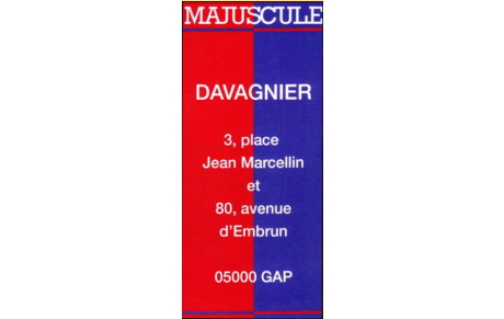 Majuscule - Magasin DAVAGNIER