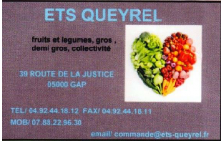 ETS QUEYREL - Grossiste en fruits et légumes